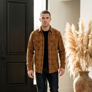 5.11 Tactical Gunner Plaid RAPIDraw Snap Shirt - 2XL - Brown/Kangaroo Plaid